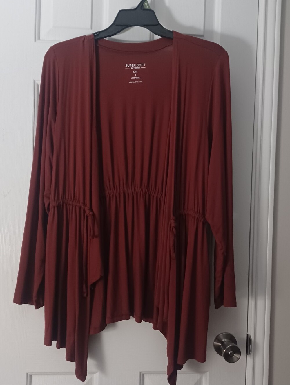 Torrid Burgandy Cardigan Sz 2X Super Soft